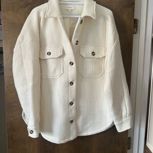 Bohme - NWOT - Cream Button-Up Jacket - XL